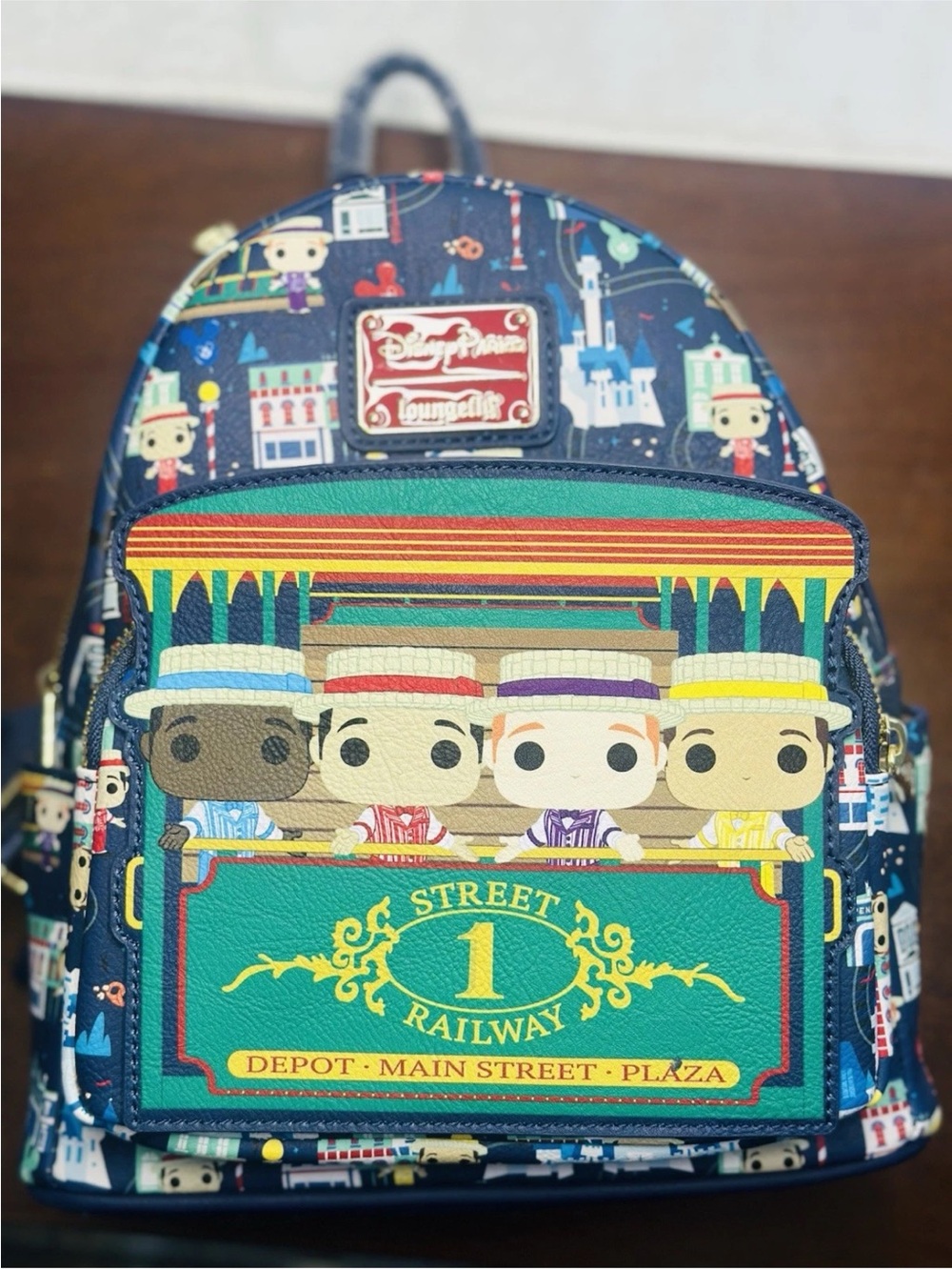 Disney Parks Funko Pop Loungefly Dapper Dans Main Street Backpack